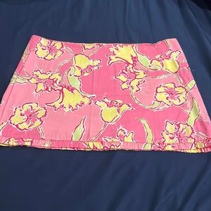 Lilly Pulitzer skirt with ruffle bottom vintage